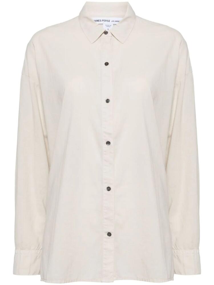 James Perse oversized cotton shirt - Neutrals Cover