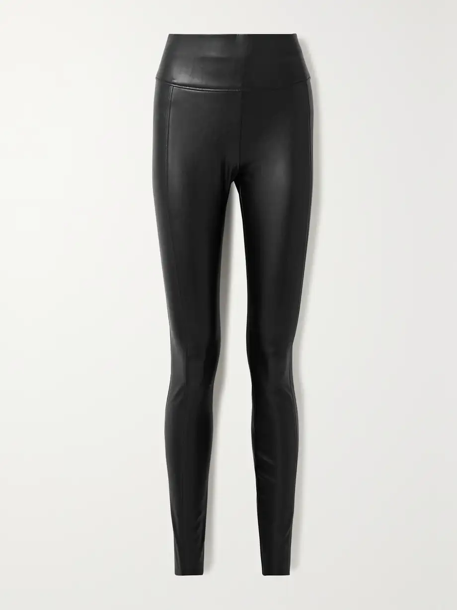 Wolford - Edie Vegan Leather Leggings - Black Cover