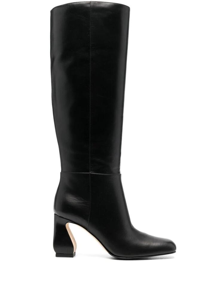 Si Rossi 90mm knee-high leather boots - Black Cover