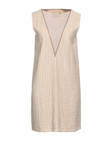 Trussardi Woman Mini dress Beige Viscose, Polyamide, Polyester Cover