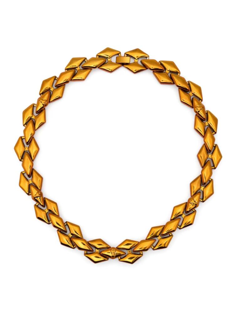 Patrizia Pepe metallic chain-link necklace - Orange Cover