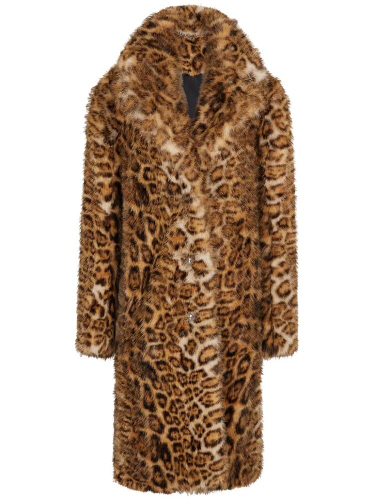 Rabanne leopard print faux-fur coat - Brown Cover