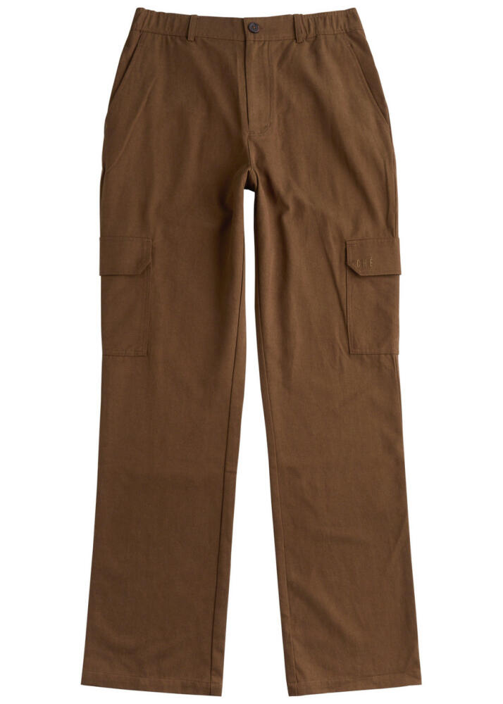 Che Twill Cargo Trousers - Brown Cover