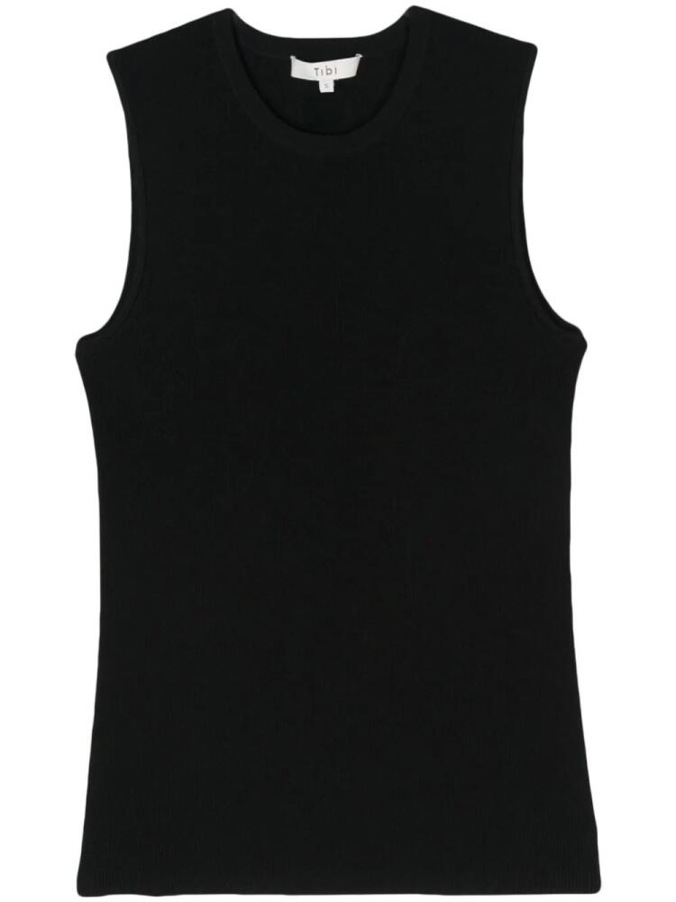 Tibi cutout-detail ribbed top - Black Cover