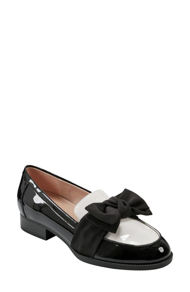 Bandolino Bow Loafer in Black White Cover