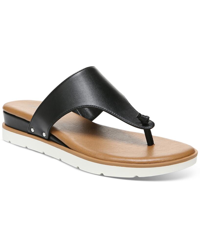 Style & Co Women's Emmaa Thong Flat Sandals, Created for Macy's - Black Smooth Cover