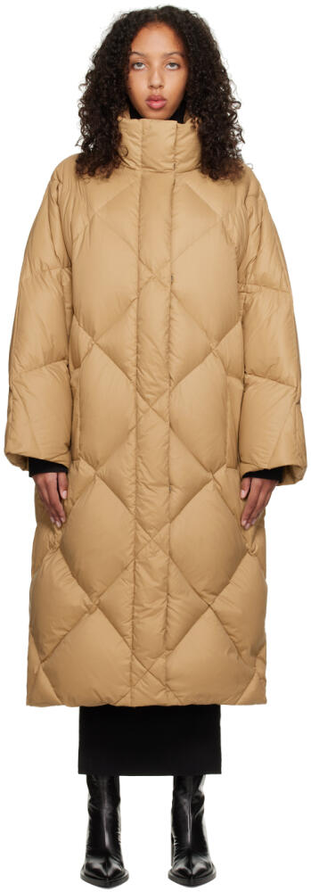 Stand Studio Tan Anissa Down Coat Cover