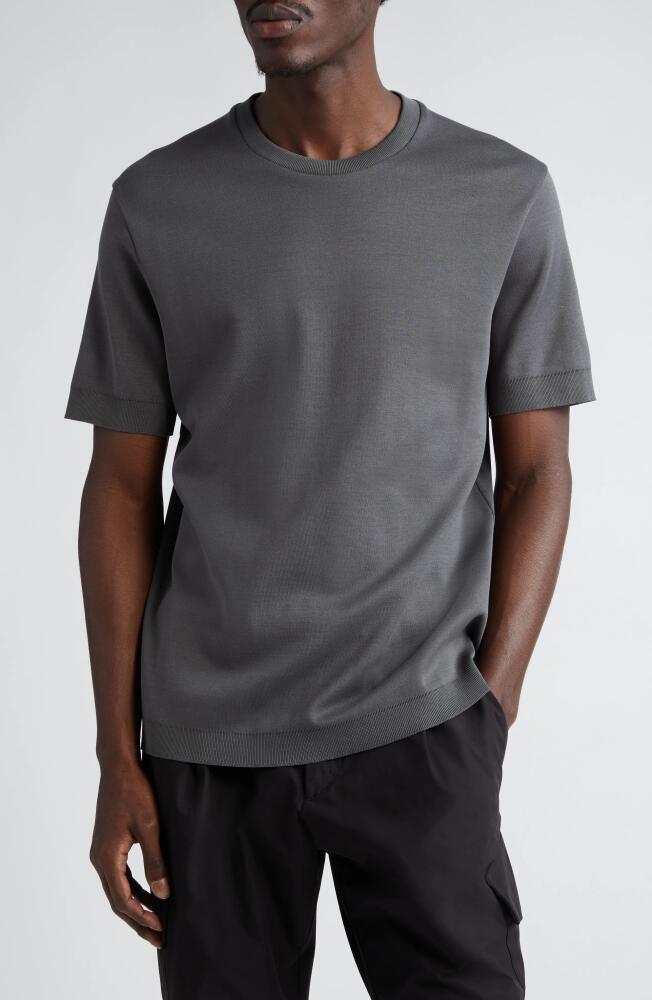 Herno Cotton Jersey T-Shirt in Grey-Blue Cover