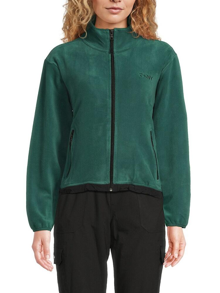 DKNY Sport Women's Stand Collar Jacket - Spruce Cover