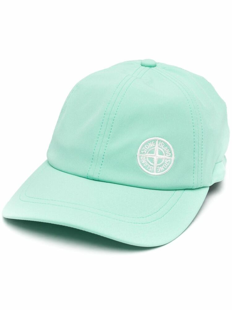 Stone Island embroidered-logo baseball cap - Green Cover