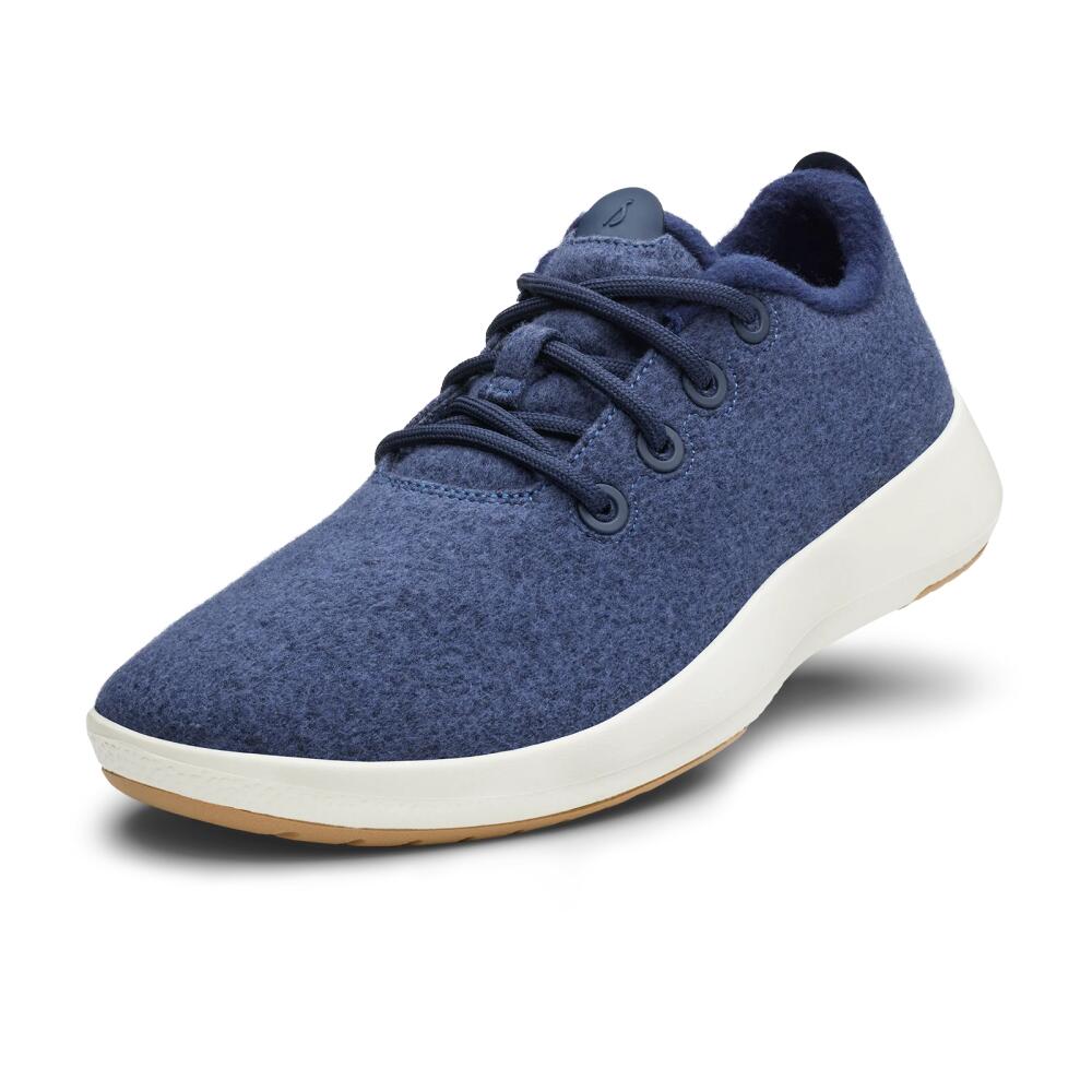 Allbirds Men's Wool Runner Mizzles, Hazy Indigo Cover