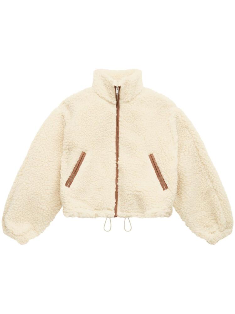 MARANT ÉTOILE shearling bomber jacket - Neutrals Cover