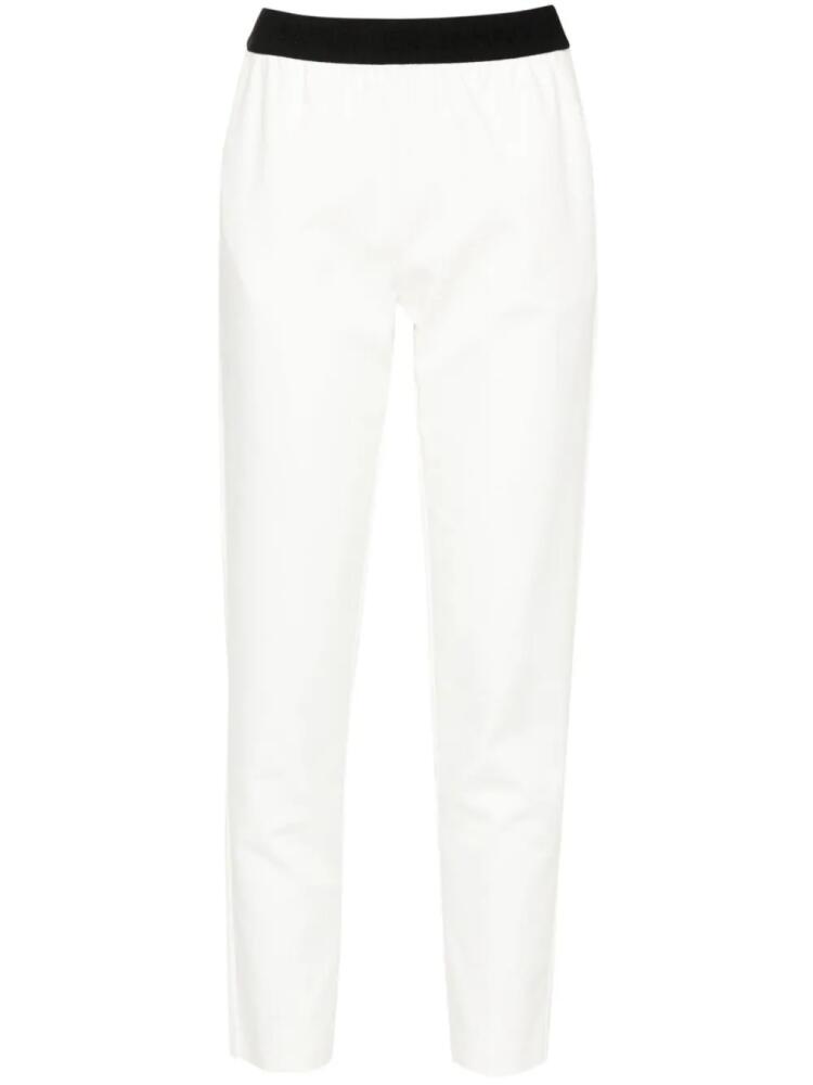 ERMANNO FIRENZE mid-rise slim-fit trousers - White Cover