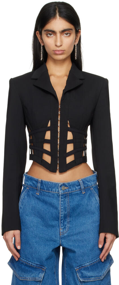 Dion Lee Black Cage Blazer Cover