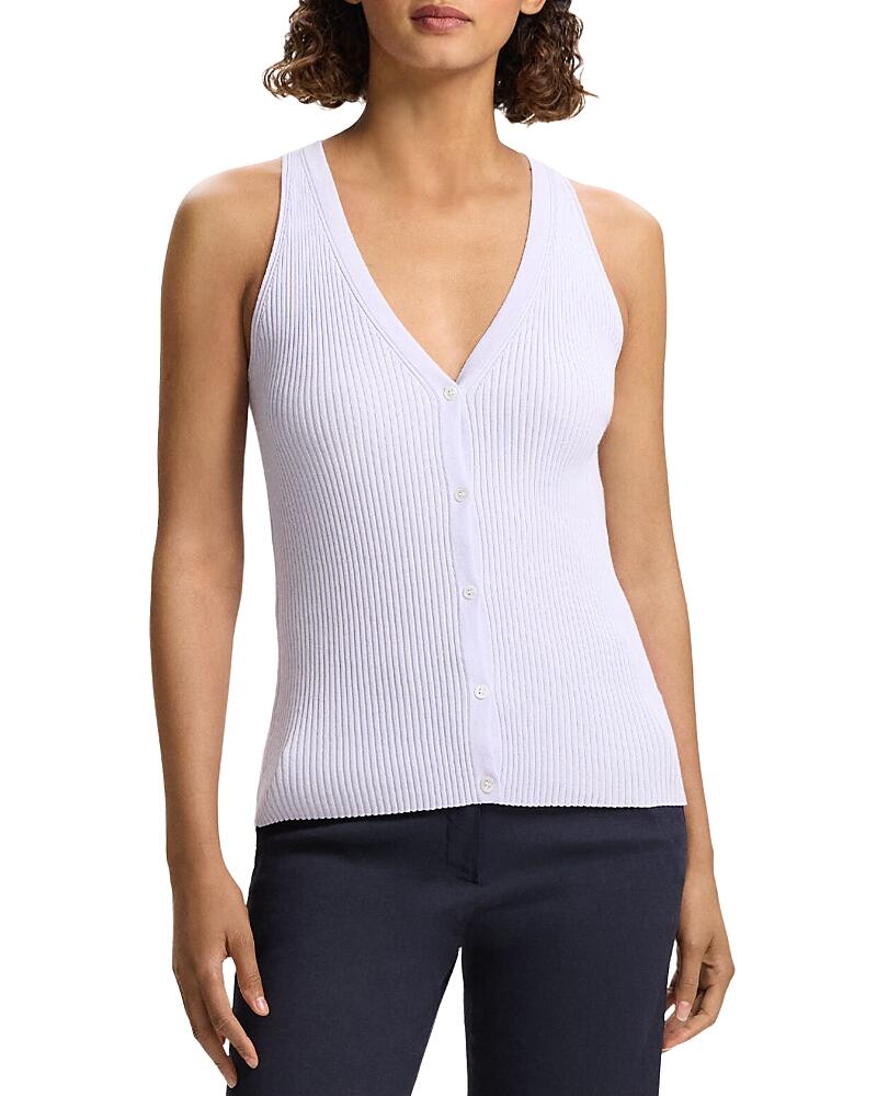 Theory Slim Ribbed Vest Cover