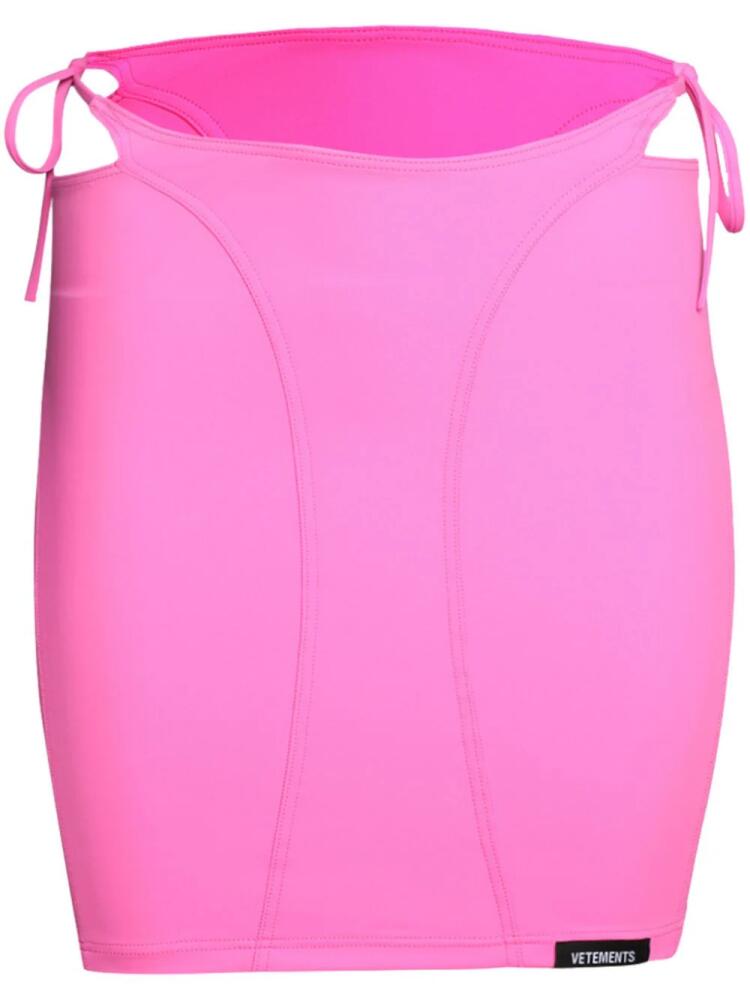 VETEMENTS deconstructed bikini skirt - Pink Cover