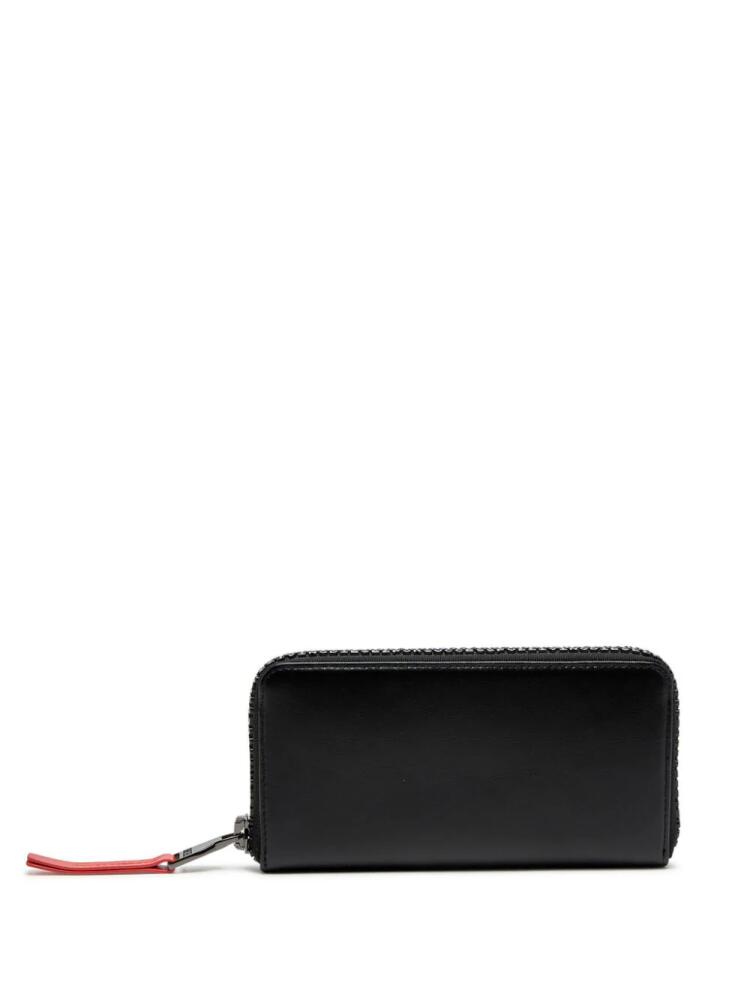 Diesel logo-lettering leather wallet - Black Cover