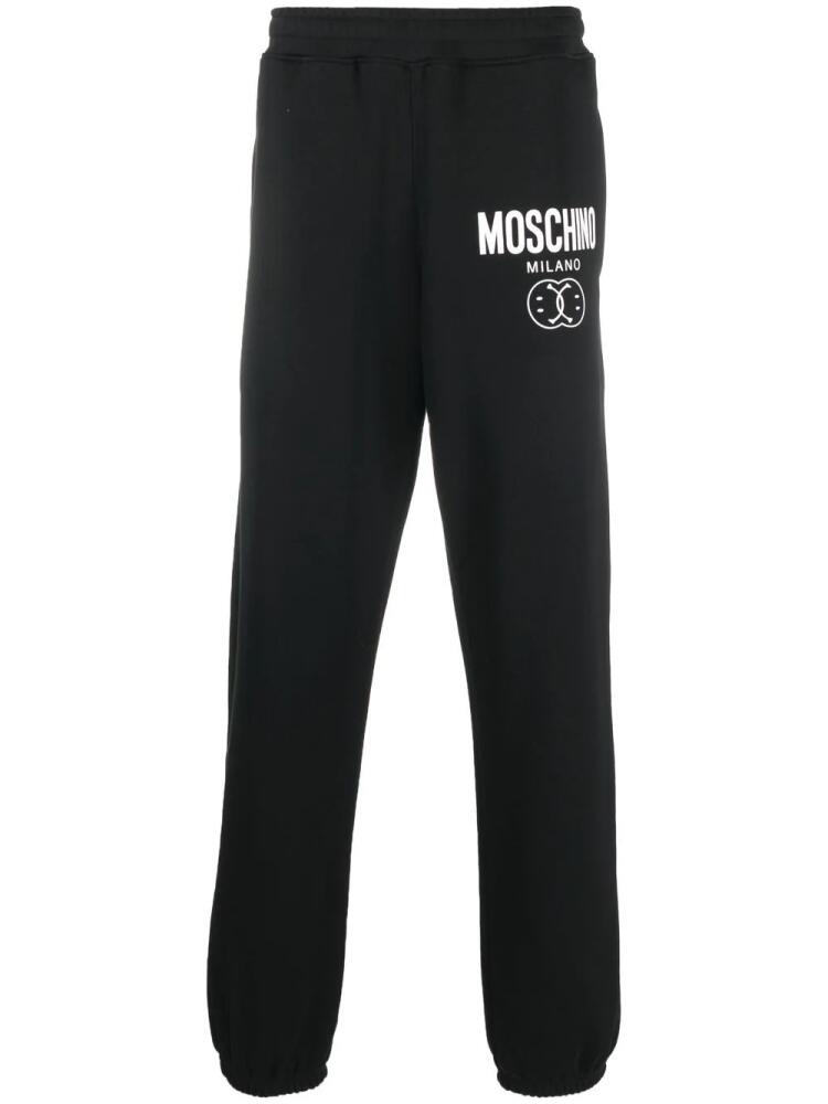 Moschino logo-print track pants - Black Cover