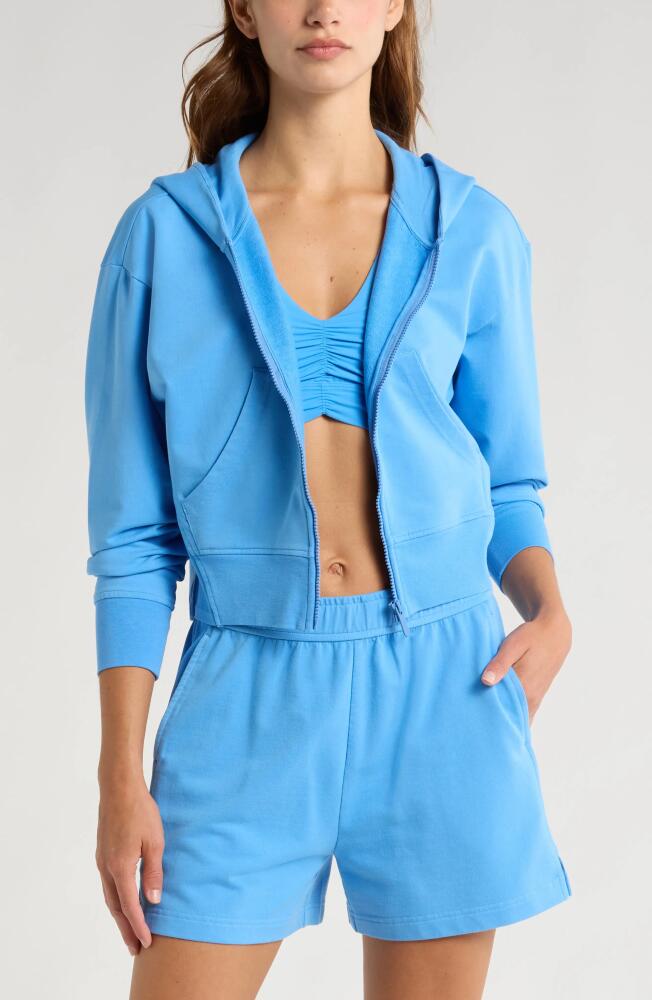 Zella Swoop Full Zip Hoodie in Blue Lapis Cover