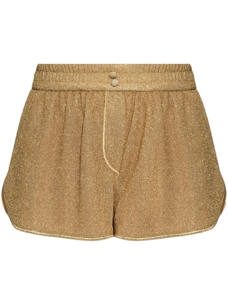 Oséree Lumière lurex shorts - Neutrals Cover