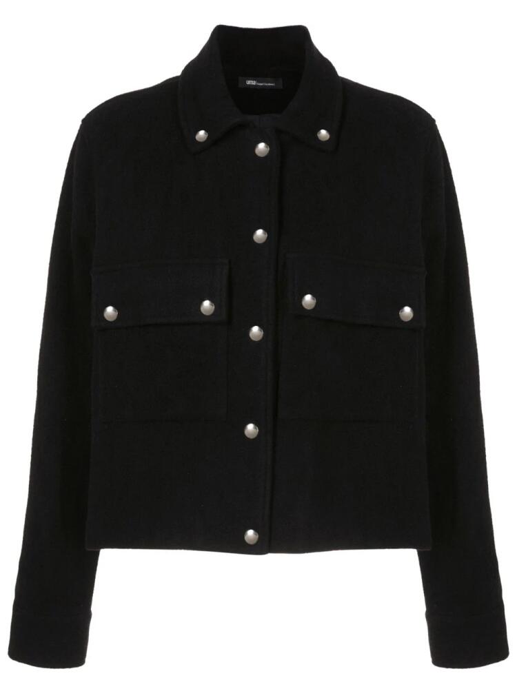 Uma | Raquel Davidowicz classic-collar fitted jacket - Black Cover