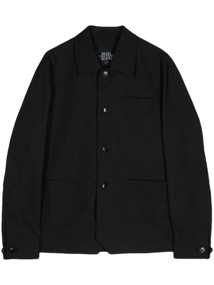 Man On The Boon. patch pockets jacket - Blue Cover