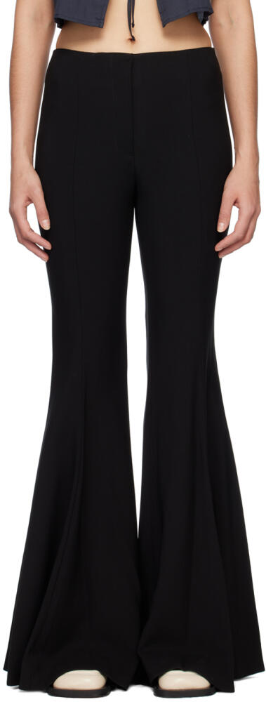 Proenza Schouler Black Wide-Leg Trousers Cover