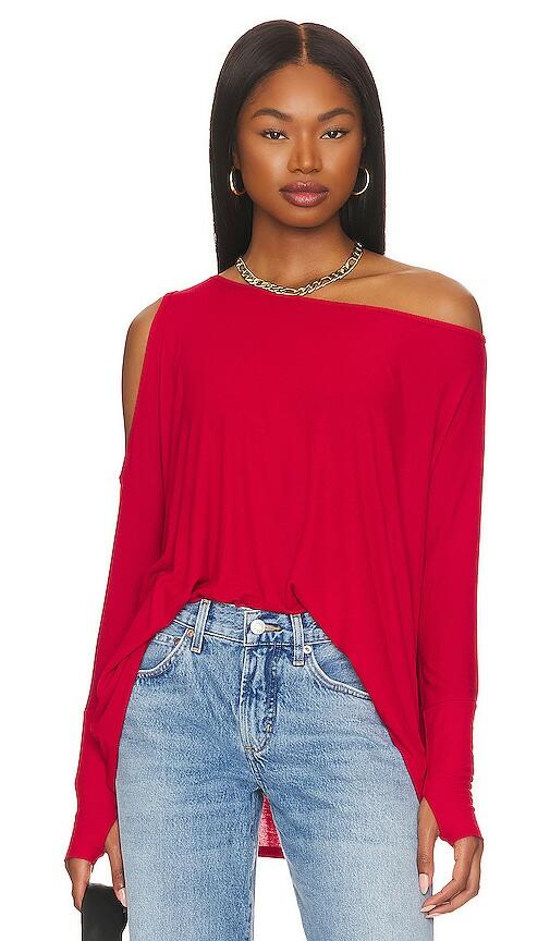 Michael Lauren Cold Shoulder Long Sleeve in Red Cover