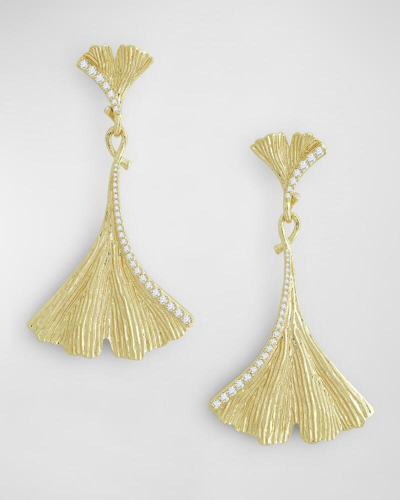 Anabel Aram Jewelry Ginkgo Large Drop Earrings Cover