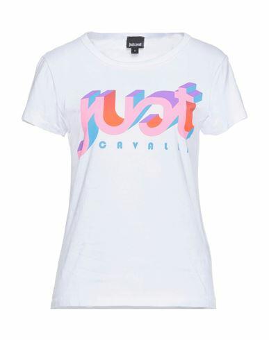 Just Cavalli Woman T-shirt White Cotton Cover