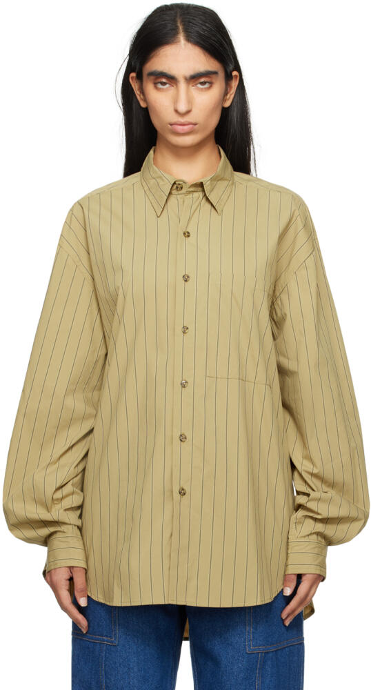 Gil Rodriguez Khaki Big Button Up Shirt Cover