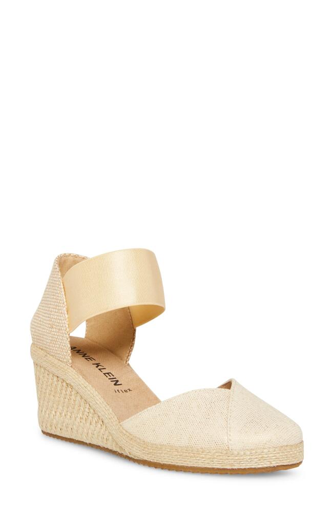 Anne Klein Zoey Wedge Sandal in Natural Gold Cover