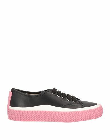 Ferragamo Woman Sneakers Black Calfskin Cover