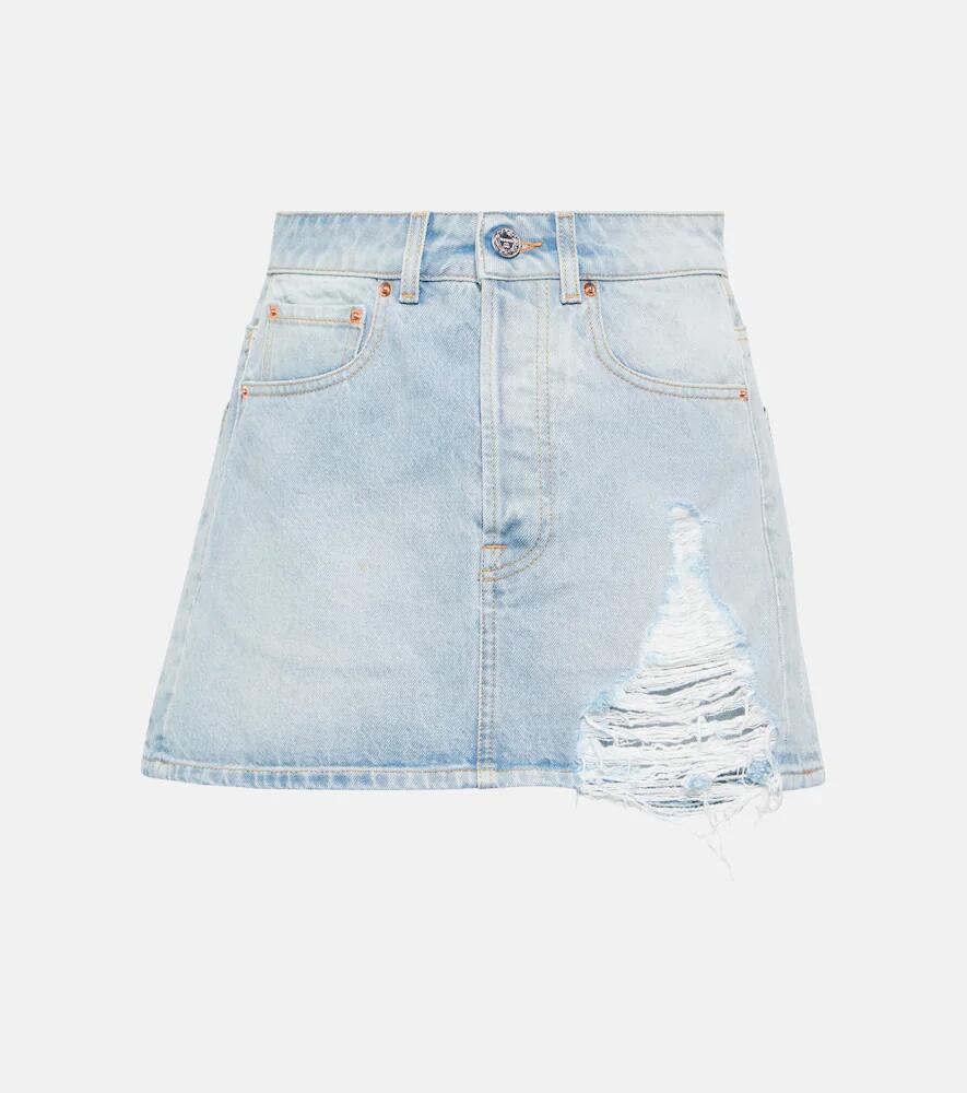 Vetements Distressed denim miniskirt Cover