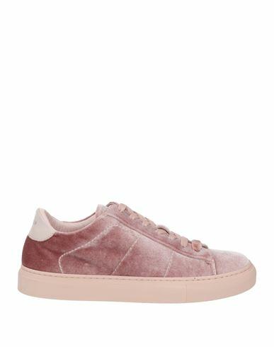 Dondup Woman Sneakers Pink Textile fibers, Leather Cover