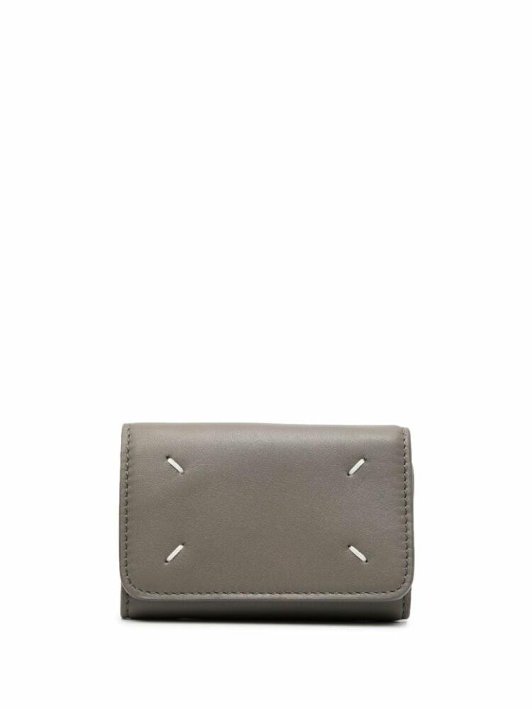 Maison Margiela four-stitch leather wallet - Grey Cover