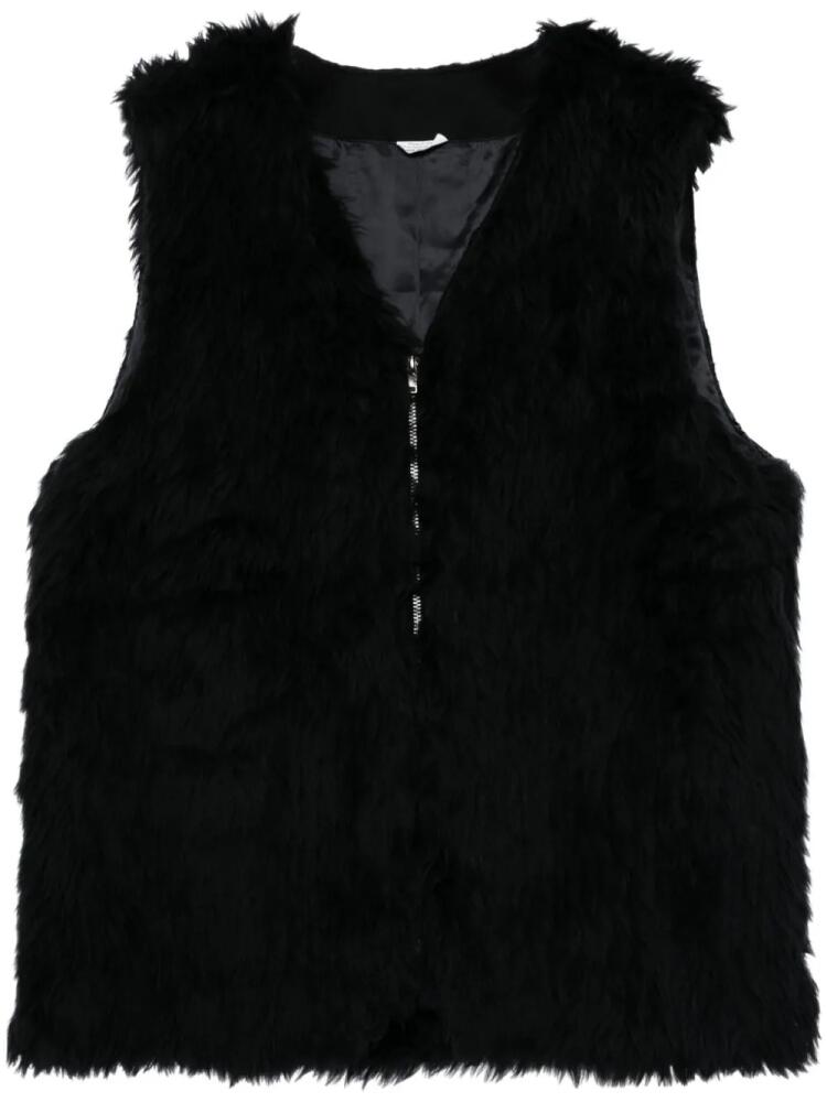 Comme des Garçons Homme Deux artificial leather gilets - Black Cover