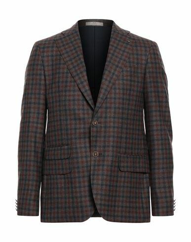 Cc Collection Corneliani Man Blazer Cocoa Wool Cover