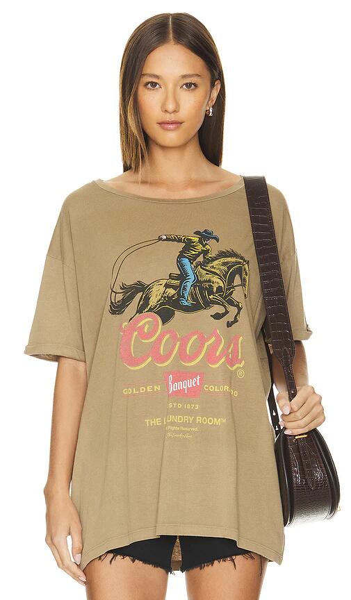 The Laundry Room Coors Roper Oversized Tee in Brown Cover