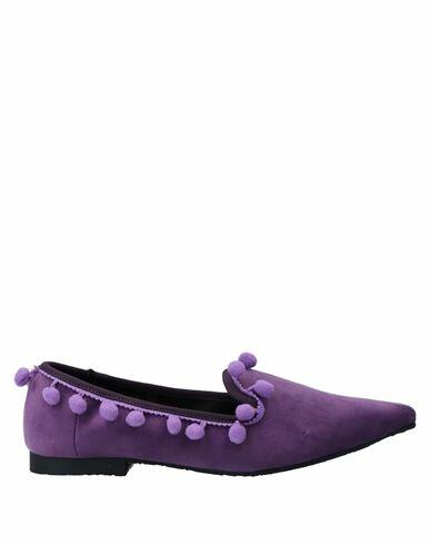 Divine Follie Woman Loafers Purple Textile fibers Cover