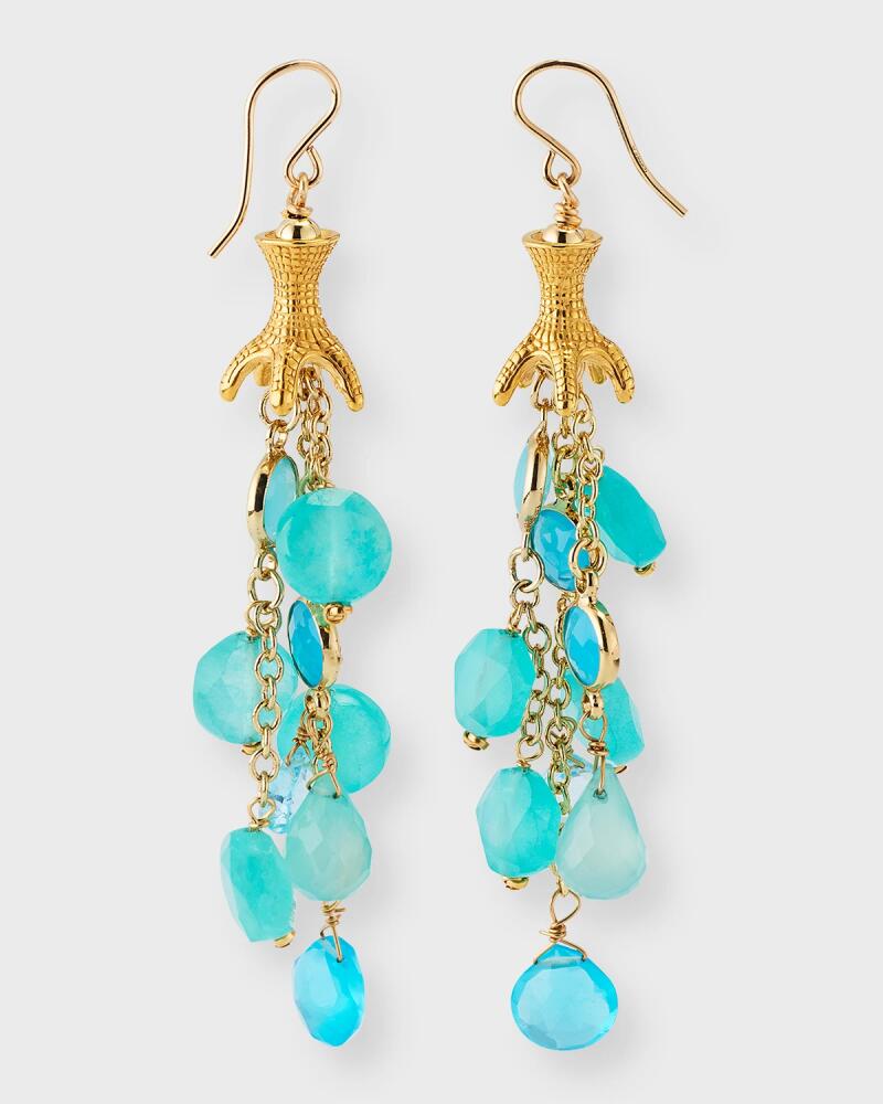 Devon Leigh Blue Chalcedony Cascading Earrings Cover