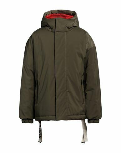 Khrisjoy Man Jacket Military green Polyester Cover