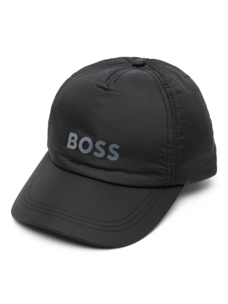 BOSS logo-print baseball cap - Black Cover