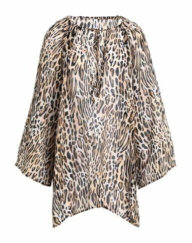 Moschino Woman Cover-up Camel Cotton, Silk Cover