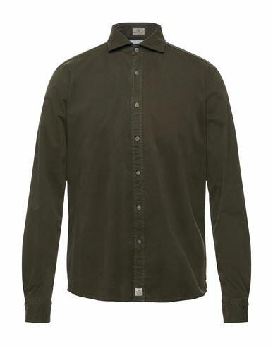 Sonrisa Man Shirt Military green Cotton Cover