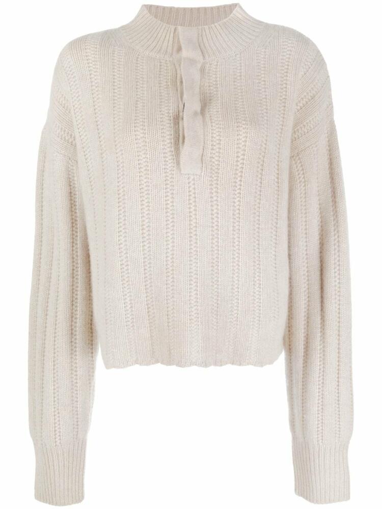 Le Kasha Liban organic-cashmere knit jumper - Neutrals Cover