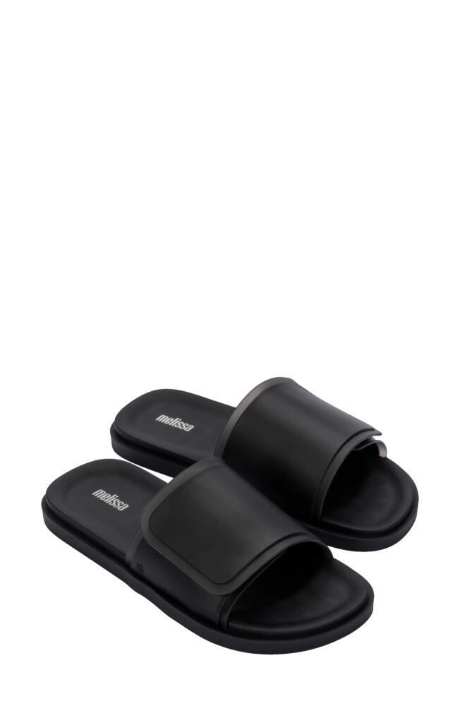 Melissa Groovy Slide Sandal in Black Cover