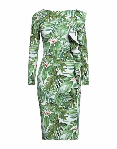 Chiara Boni La Petite Robe Woman Midi dress Green Polyamide, Elastane Cover