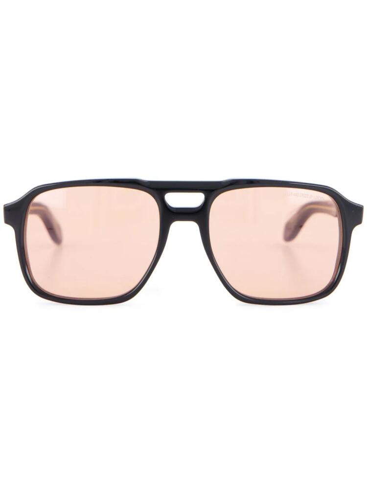 Retrosuperfuture tinted pilot-frame sunglasses - Black Cover