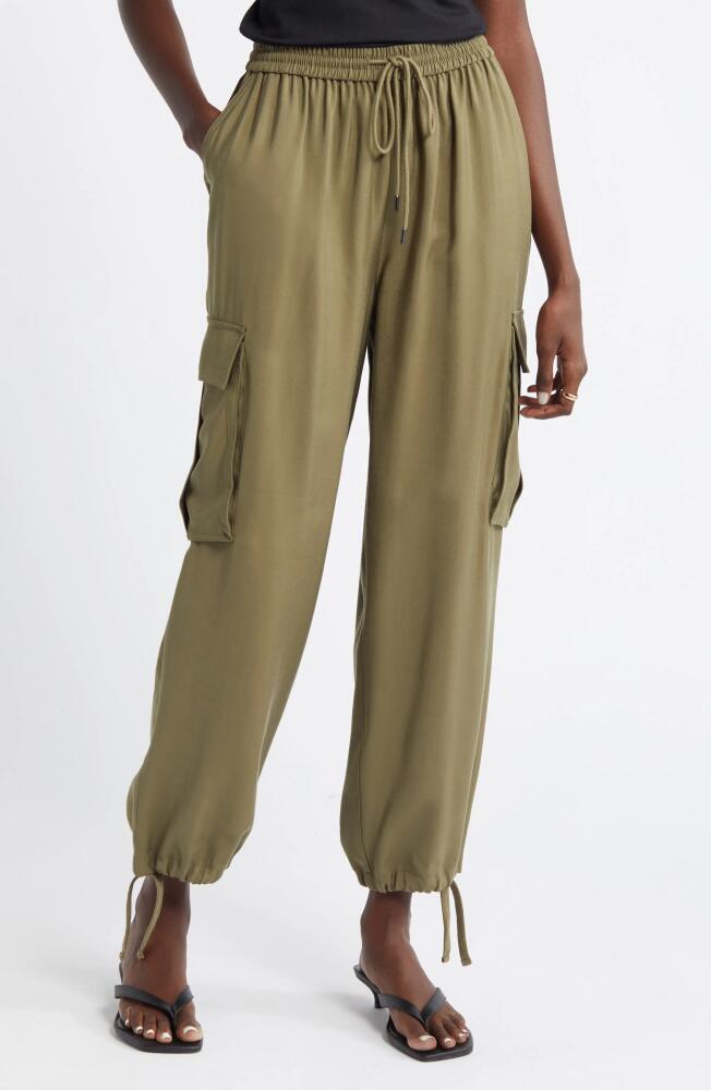 Nordstrom Utility Cargo Joggers in Olive Burnt Cover